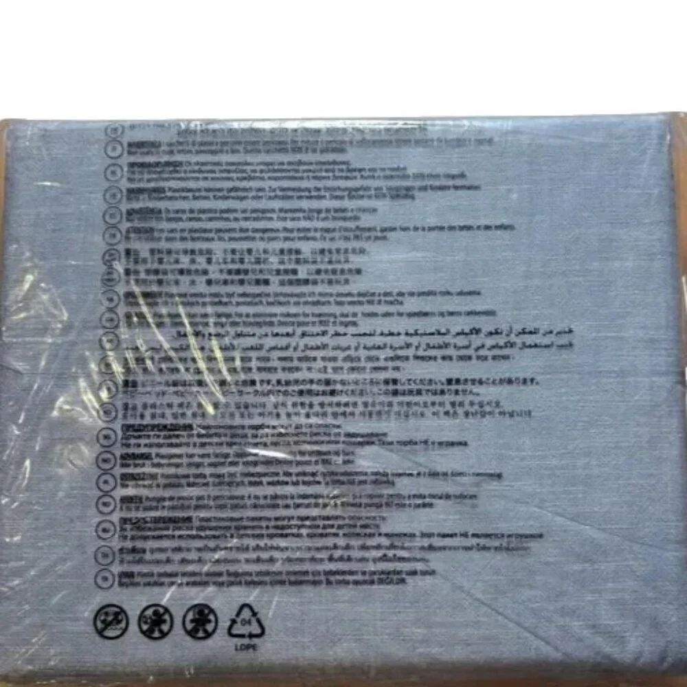 Ralph Lauren Workshirt Chambray Queen Flat Sheet Blue New in Package